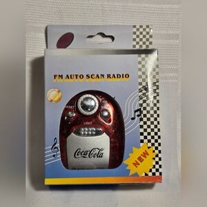 Coca-Cola FM Auto Scan Radio C/W Earbuds NIP